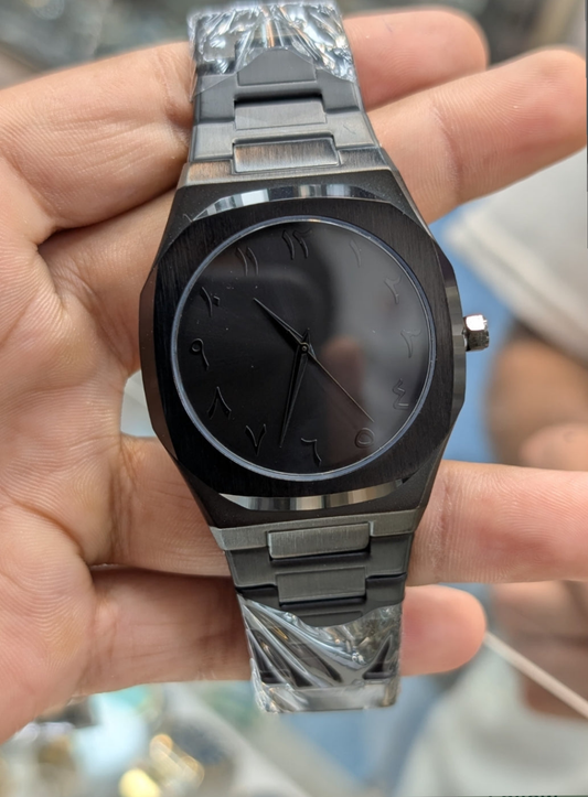 TRENDING âš« ARABIC AURA STEEL WATCH