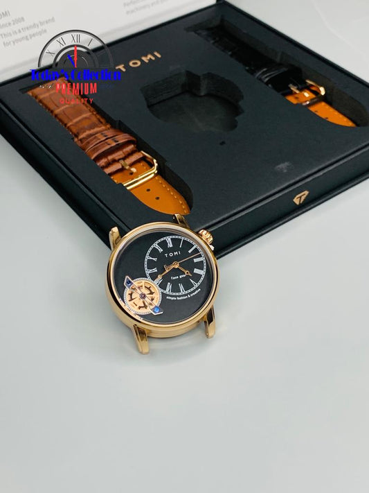TOMI DUAL STRAP Rose/Black 40%OFF⌚