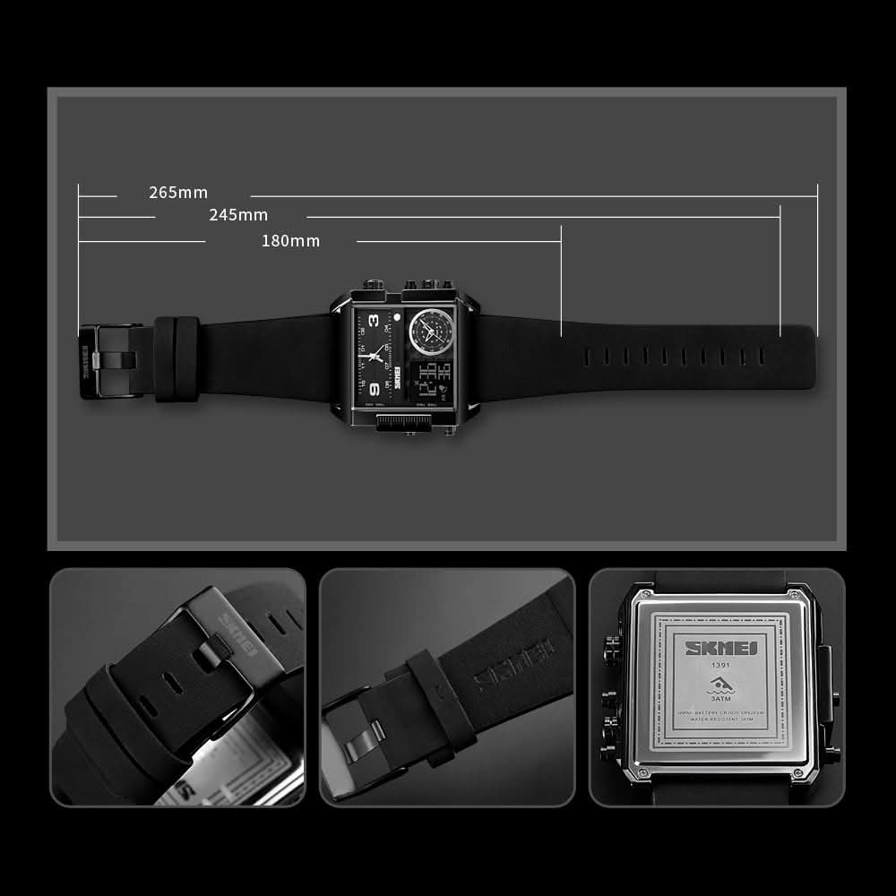 SKMEI BELT TRIPLE TIME