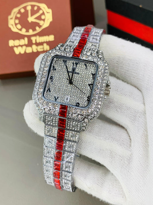 ROLEX DIAMOND ICED 🧊 ⚪/🔴