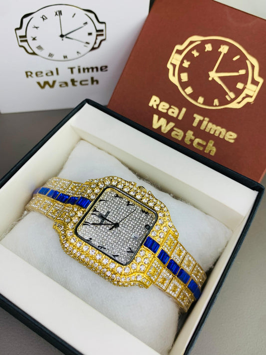 ROLEX DIAMOND ICED🧊 STONE 🟡/🔵