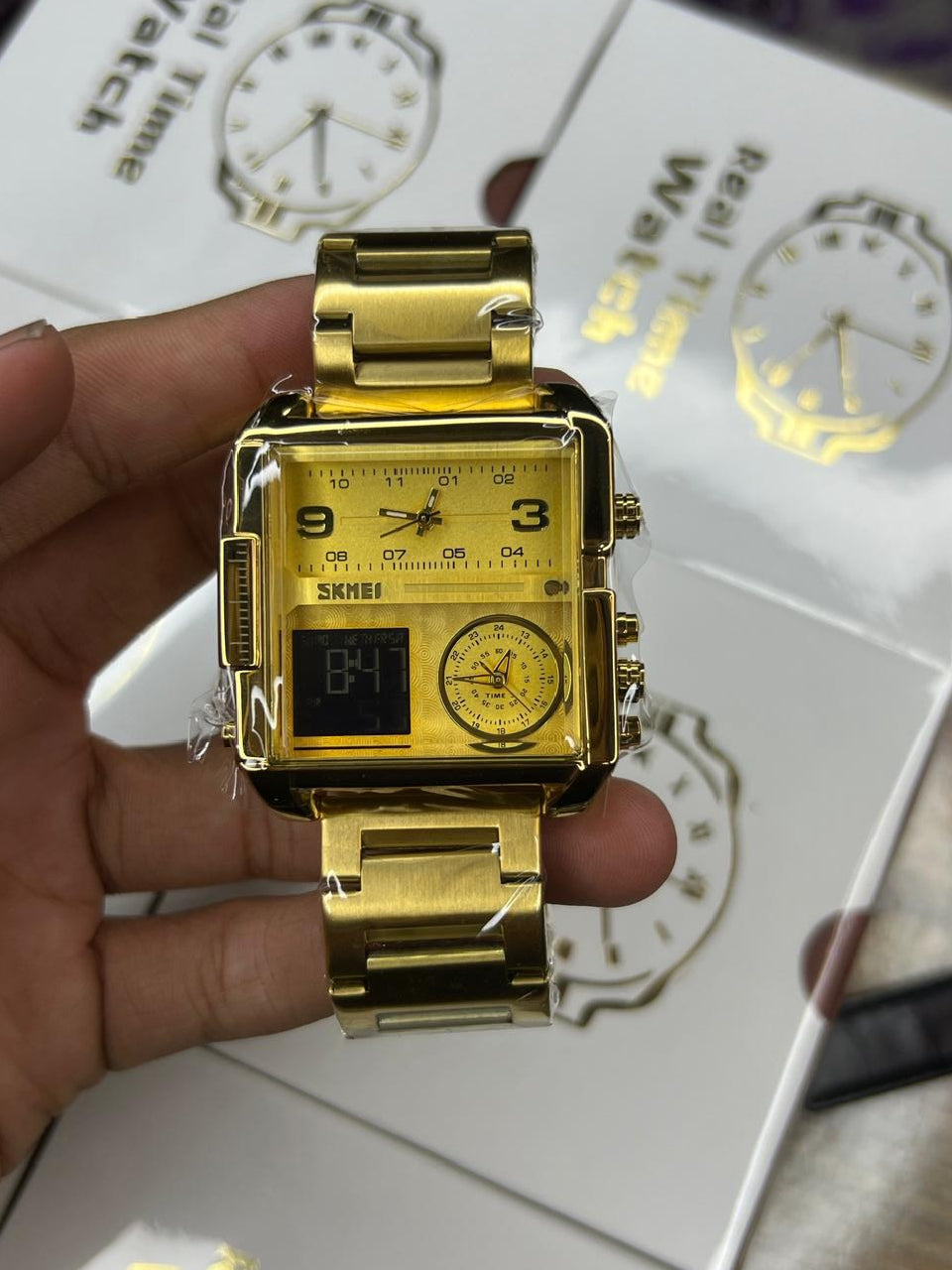 Triple Time Skmei Best Watch For Personal Use & Gift.