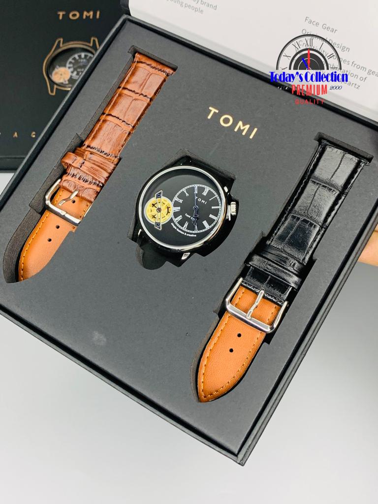 TOMI DUAL STRAP SIL/BLACK 25%OFF