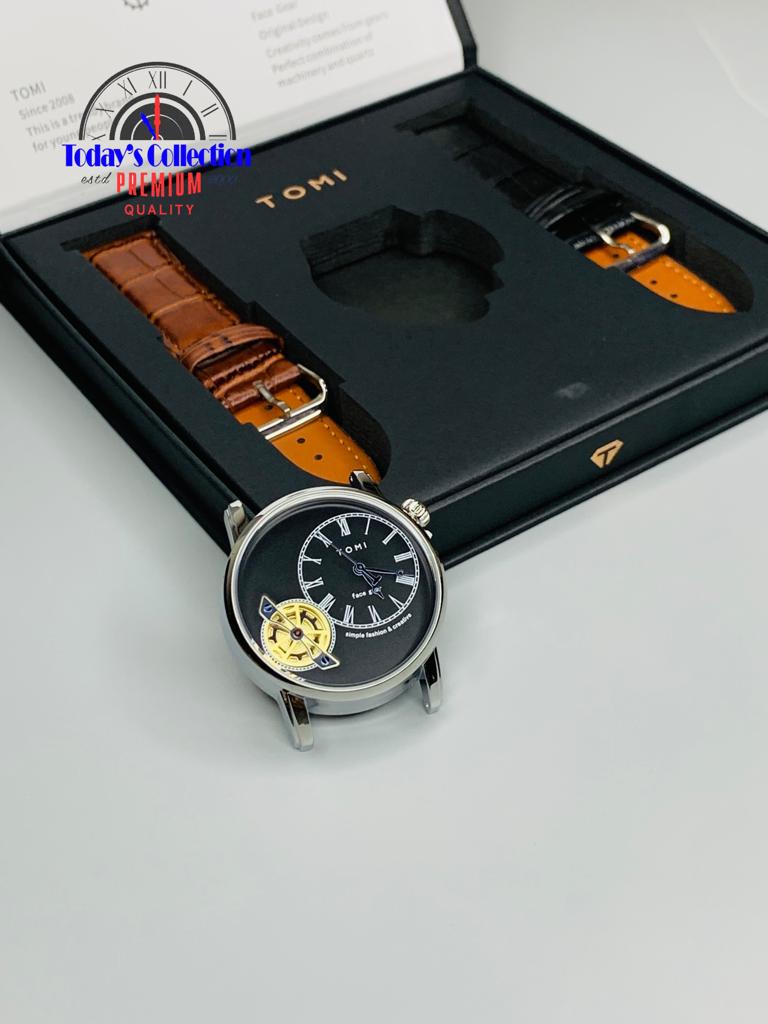 TOMI DUAL STRAP SIL/BLACK 40%OFF⌚